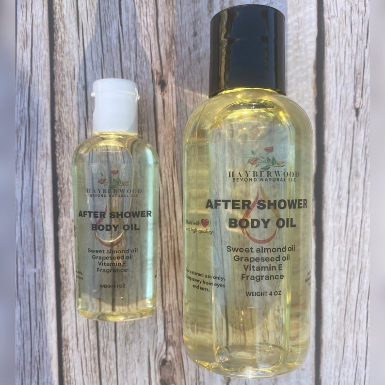 After Shower Body Oil With Vitamin E Moisturizing Bath Oil Etsy