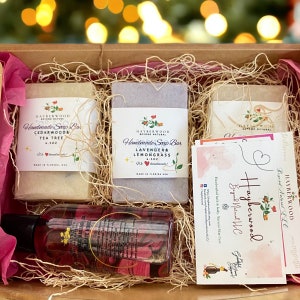 Artisan Soap Gift Set: Handmade Scented Soap & Massage Oil