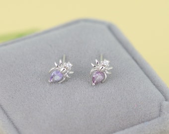 Sterling zilveren spin oorbellen, Spider oor stud, Delicaat, Insect oorbellen, 92,5% sterling zilver, Cool, Cadeaus voor haar