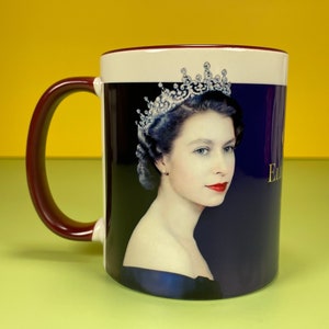 Queen elizabeth art,Queen mug,queen elizabeth ii ornament,Queen memorabilia,queen memorial mug,Memorial RIP Mug for Queen Elizabeth II