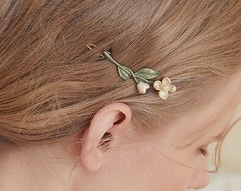 Gardenia hair clip, Gardenia hair accessories, Floral hair accessories, hair clip For Women,Gift for her.