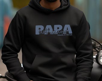 Personalized Papa Sweatshirt, Fathersday Gift, Personal Kids Names Shirt, Birthday Gift Sweatshirt for Dad, Pregnancy Announcement, New Dad