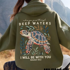 Christliches Sweatshirt, Bibelvers-Shirt, Christentum Hoodie, Treues Tshirt, Religiöses Geschenk, Schriftpullover, Christliches Meer
