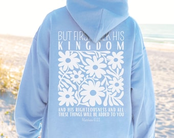 Christian Sweatshirt, Bible Versed Shirt, Boho Christianity Shirt, Praise The Lord Tee, Faithfully Tshirt, Godly Hoodie, Religious Gift
