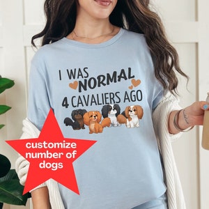 Personalized Cavalier King Charles Spaniel Sweater, Custom Dog Mom, Cavalier Lover Gift, Custom Cavalier Shirt, Birthday Gift Dad, Cavali