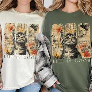Cat Lover Sweatshirt, Inspirational Catful Crewneck Gift Mom Kindness Shirt Girlfriend Cat Gifte, Positive Catly Tee Giftful Catlover Hoodie