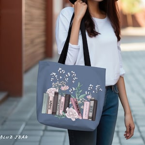 Personalisierte Lieblingsbuch-Einkaufstasche, individuelle Buch-Einkaufstasche, individuelle Bücherregal-Einkaufstasche, Buchliebhaber-Einkaufstasche, Bücherwurm-Einkaufstasche, Booktrovert-Einkaufstasche