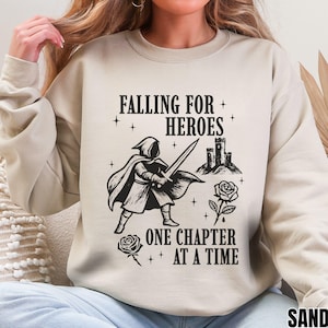 Fantasy Reader Sweatshirt Mysig boklig hoodie läsande flicka romantisk fantasy pullover bokälskare gåva falla för hjältar tröja