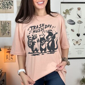 Trash Music Day Shirt, Funny Raccoon T Shirt, Weird T-Shirt, Silly Sweater-Shirt Gifted, Meme Tshirt, Trash Panda Shirt, Funny Opossum Shirt