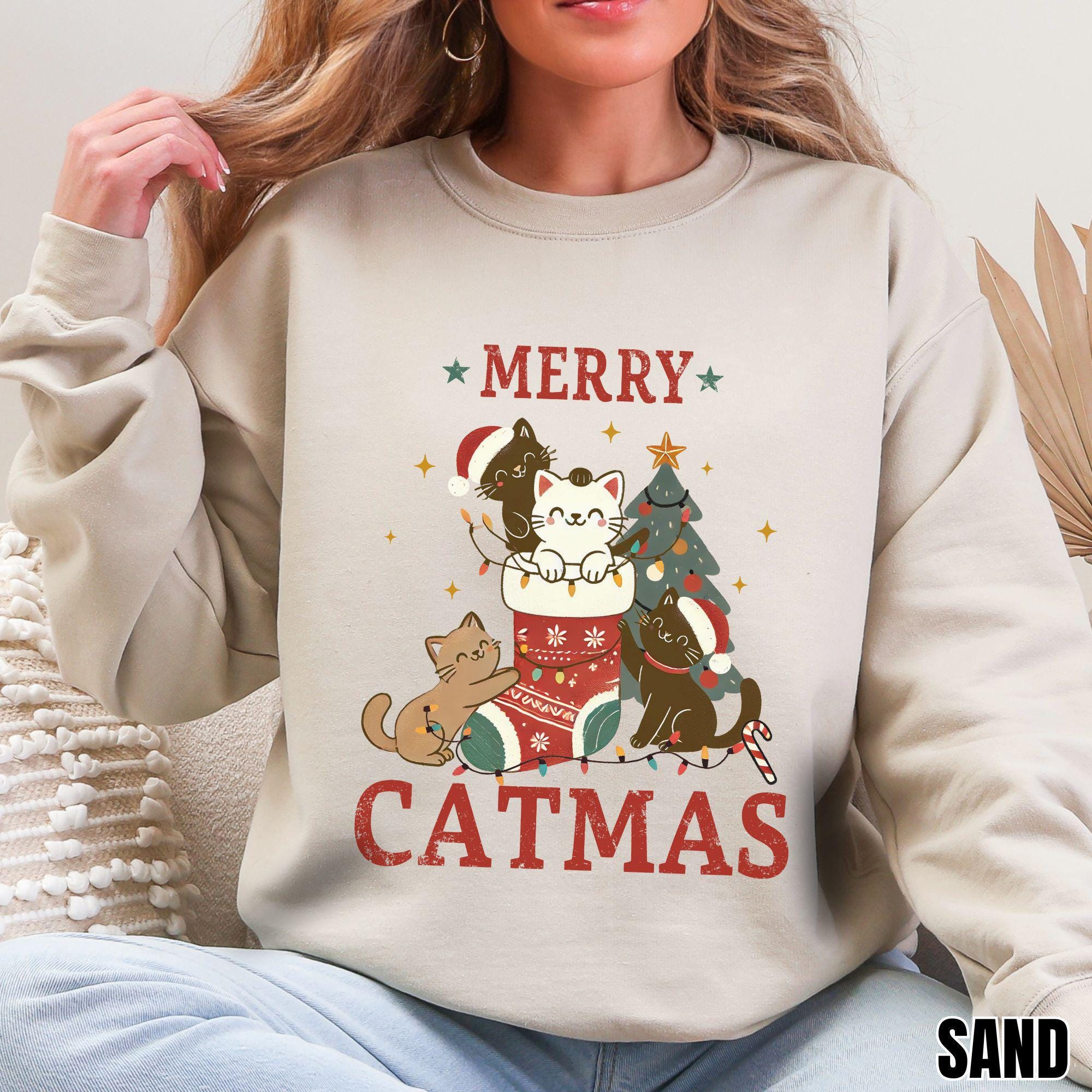 Best Cat Mom Christmas - Personalized Custom Long Sleeve T-shirt