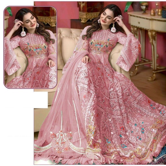 MAHOTSAV PRESENTS NIMAYA DNO G-1028 DESIGNER INDIAN WOMEN GIRLS NET GOWN  FOR PARTY WEDDING COCKTAIL WEAR COLLECTION