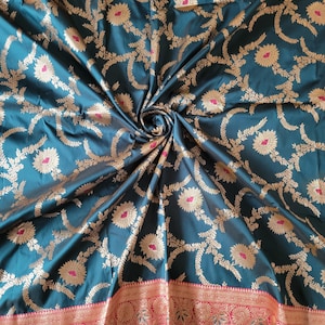 Soft Banarasi Silk Saree,Meenakari Design Saree,Indian Wedding Saree