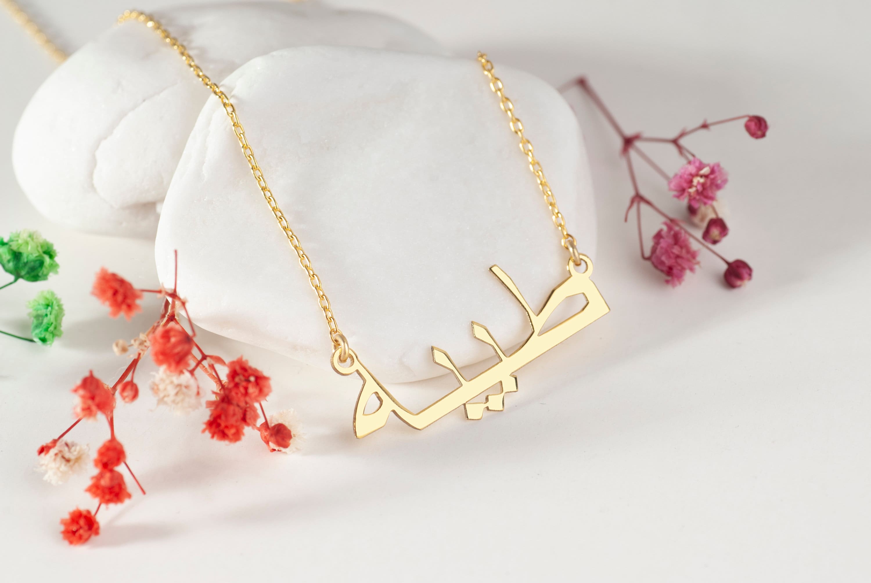 【THE M】THE ARABIC NAMEPLATEネックレス The Mini Arabic Choker Nameplate | The M Jewelers