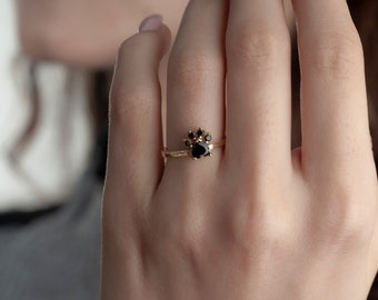 14K gold Dog Paw Print Ring, Gold Adjustable Paw Ring, Pet Paw Ring, Cat Paw Ring, Adjustable Fashion Ring, Dog Lovers Gift, Dog Mom Ring