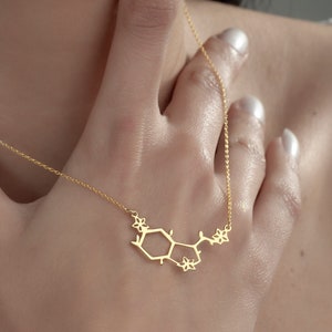 Chemical Symbol dopamine serotonin and acetylcholine Necklaces 10pcs-N139