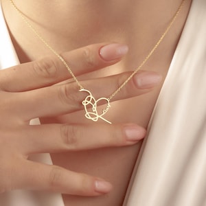 14K gouden Love Yourself-ketting aangepaste naam, gepersonaliseerde Love Yourself-naamketting, BTS K-Pop-ketting, cadeau voor ARMY, Kpop BTS Custom