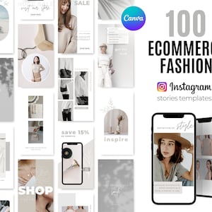 Ecommerce instagram story templates, ecommerce canva template, ecommerce social media templates, ecommerce boutique, engaging instagram post