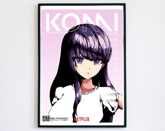 Poster of Komi from the anime Komi searches for words