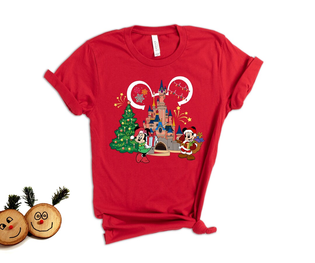 Disney Castle Shirt Disney Christmas Shirt Magic Kingdom Etsy