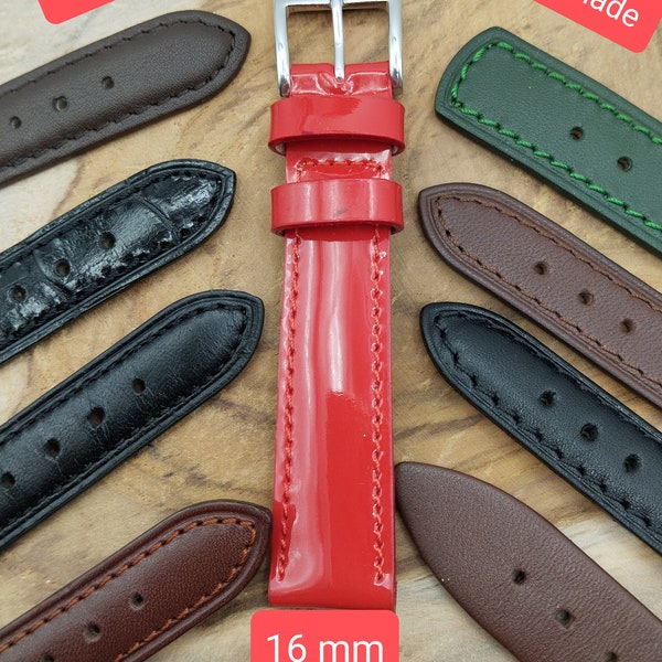 Handmade spain Leather Watch Strap100% Leather,, Quick Release, 18mm,