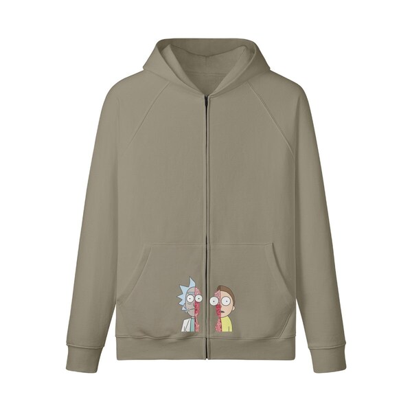 Rick and morty zipper hoodie Clearance