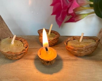 Walnut candle