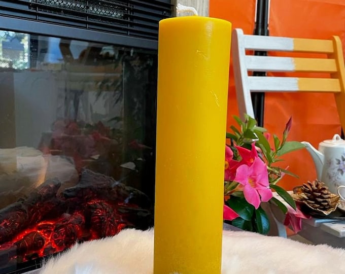 Long pillar candle