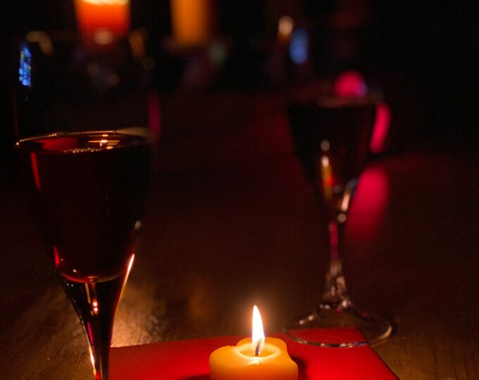 Small heart candle