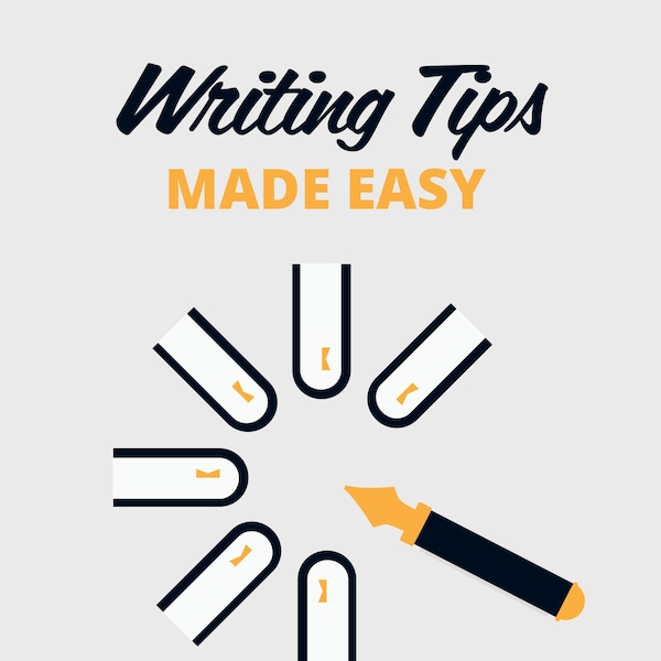 Writing Tips Made Easy, How to approach writing blogs and articles. Printable, Instant Download PDF,