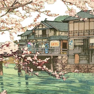 Hayase - Zählmuster Kreuzstich klassisches Gemälde / Kreuzstich Kreuzstich / japanische Stickerei / PDF Sofort Download