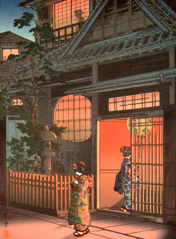 日本数えクロスステッチ古典絵柄 / 四谷荒木横丁 / 土屋幸一