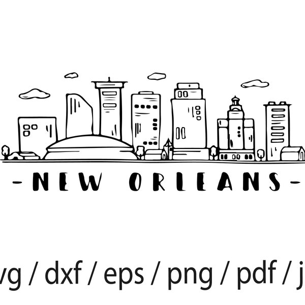 New Orleans Skyline - Etsy
