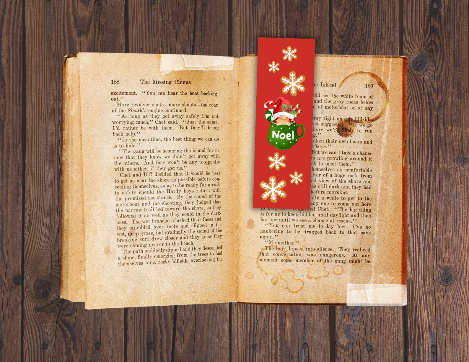 Printable Christmas Bookmarks Gifts for Book Lovers Gnome Etsy