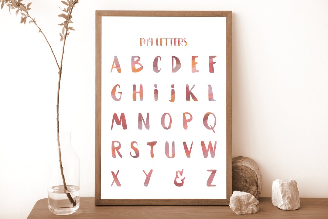 Educational Prints, Preschool Poster, Homeschool Wall Art, Colorful Posters, Montessori Art ...