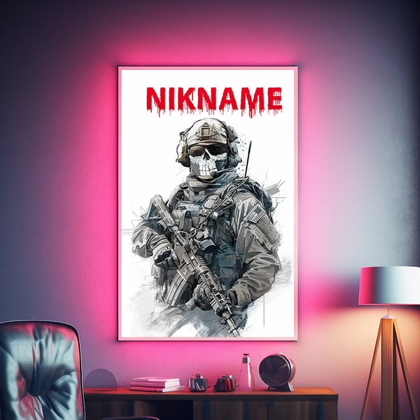 Custom Call of Duty Game Poster - Gamer's Dream Decor for Gaming Room - Unique Cinematic Style Wall Art