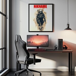 Custom Call of Duty/battlefield Poster With Your Gamer Tag Personalized ...