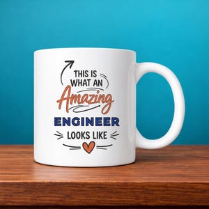 Engineer Mug | Amazing Engineer Gift | Engineer Coffee Cup | Professional Gift | Tech Gift | Coworker Appreciation | Engineer Birthday