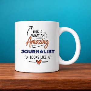 Journalist Mug | Amazing Journalist Gift | Journalist Coffee Cup | Professional Gift | MediaGift | Coworker Appreciation | Birthday Gift