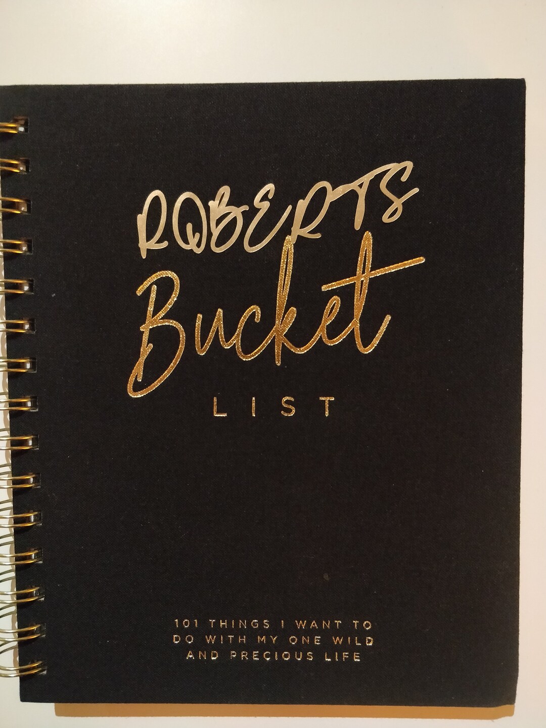 Personalised Bucket Goals List Journal/planner the Ideal Etsy