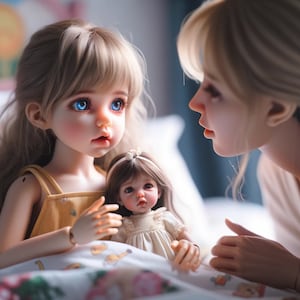 Enchanted Moments: Handgefertigte Grußkarten für Kugelgelenkpuppen (BJD) - Premium Luster Photo Paper
