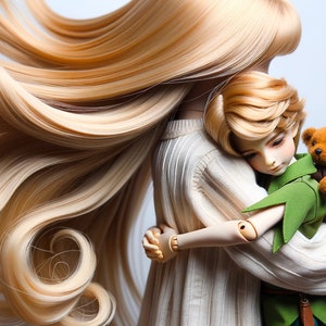 Verzauberte Momente: Handgefertigte Kugelgelenkpuppe (BJD) Grußkarten - Premium Luster Photo Papier