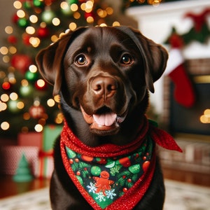 Tarjetas navideñas hechas a mano para perros: papel fotográfico brillante de primera calidad, juego de 7 encantadores diseños de Labrador Retriever