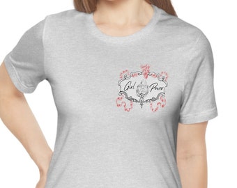 Girl Power - Short Sleeve Tee, t shirt, tshirt, t-shirt for her, Girl Power, women's t-shirt, gift idea, fun t-shirt, creative tee, symbolic