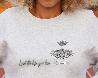 Love the life you live - Queen's Long-sleeve Shirt - Jersey Long Sleeve Tee, shirts and tees, t shirts, women's clothing, perfect gift