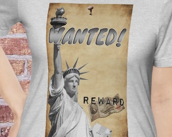 Wanted Poster - fun t-shirt, Back to Hippie Culture, Unisex Short Sleeve t shirt, tshirt, t shirt for him, t shirt for her, original t shirt