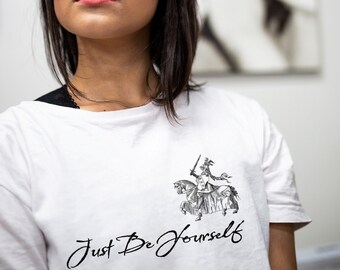 Just Be Yourself - Short Sleeve Tee, t shirt, tshirt, t-shirt for him, t-shirt for her, original, fun tee, creative tee, symbolic t-shirts