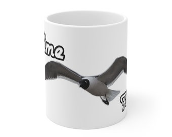 Time Flies© - Original Design Ceramic Mug 11oz - gift idea, Coffee Mugs, Symbolic Mug, Dining, Drink, Barware, Drinkware, Mugs, C handle