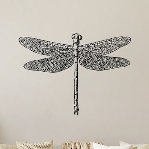 large-dragonfly-metal-wall-art-decor-dragonfly-animal-home-etsy