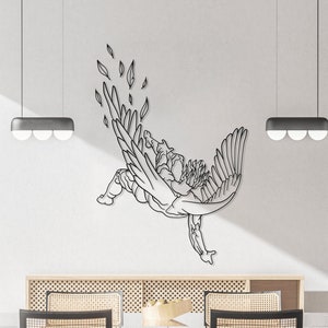 Fall Of Icarus Metal Wall Decor, Ancient Greek Mythology Metal Wall Art, Icarus Mythology Art Decor, Landscape with the Fall of Icarus Decor