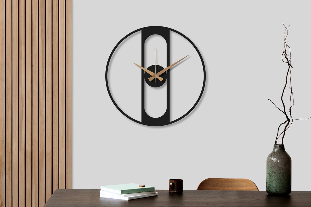 Modern Design Metal Wall Clock, Unique Clock for Wall, Minimalist